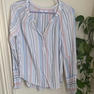 Time and Tru Pastel Striped Blouse